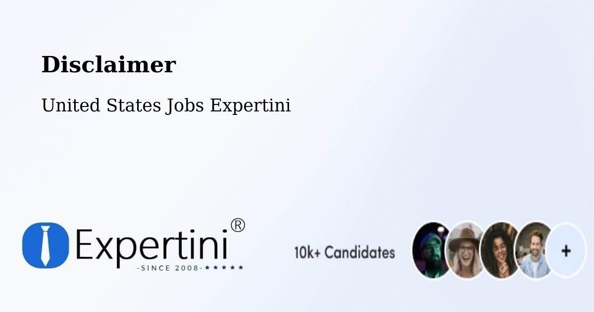 Disclaimer – Windom - United States Jobs Expertini
